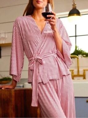 LAKE DreamKnit DreamModal Kimono Wrap and Pajama Tank Set